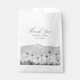 Sacolinha Foto do Boho da Califórnia Preta e Branca