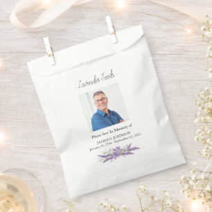 Sacolinha Foto Memorial Seed Funeral Favor Bag