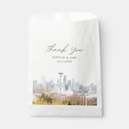 Sacolinha Foto personalizada do Casamento Seattle