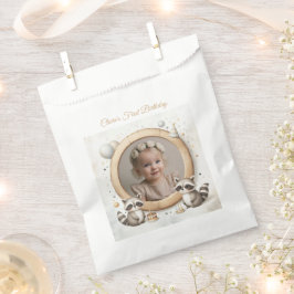 Sacolinha Foto Raccoon para Festas de aniversário para crian