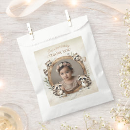 Sacolinha Foto Raccoon para Festas de aniversário para crian