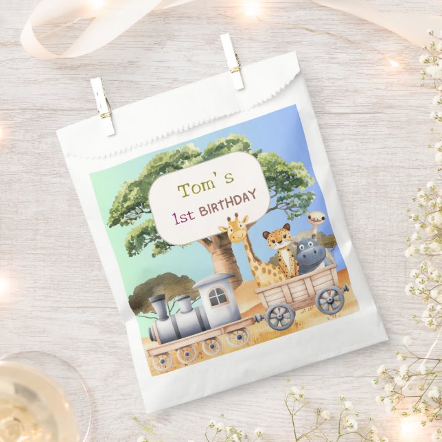 Sacolinha Fun Blue Safari Party (Cortado)