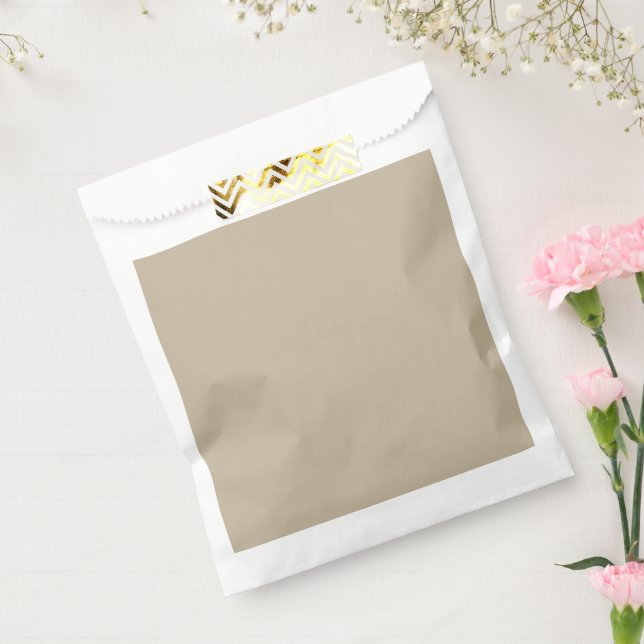 Sacolinha Fundo bege claro - Design de Casamento (Selado)