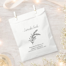 Sacolinha Funeral de Sementes de Lavanda Memorial