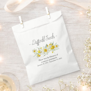 Sacolinha Funeral Memorial Daffodil Seed