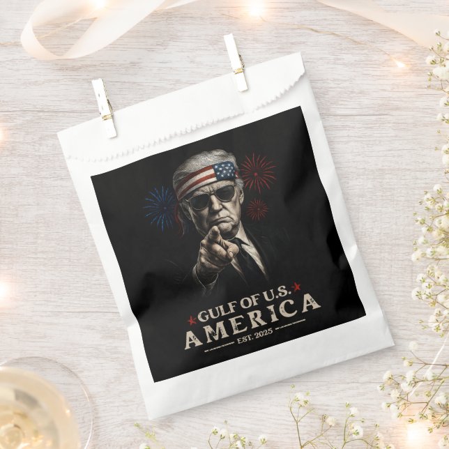 Sacolinha Funny Trump Golfo Dos EUA 2025 4 De Julho (Cortado)