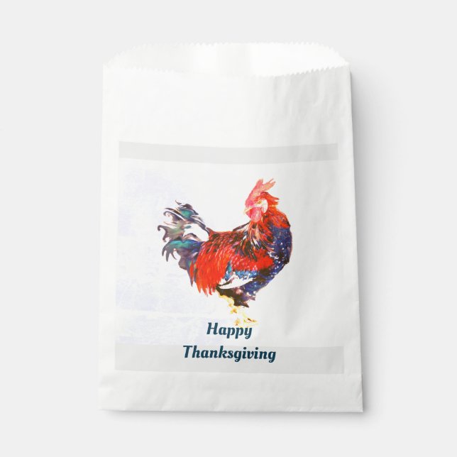 Sacolinha galináceo macho, galo Personalizado (Frente)