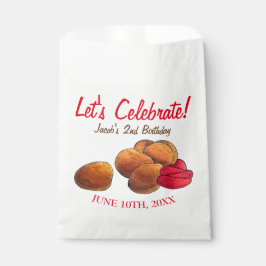 Sacolinha Galinhas Nuggets com Ketchup Lixo de Comida Rápida