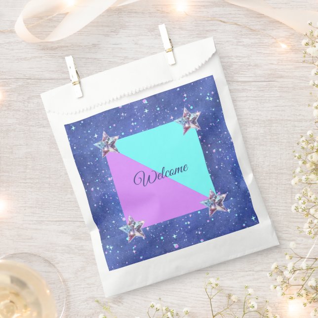 Sacolinha Garota festa de aniversário gêmea (Cortado)