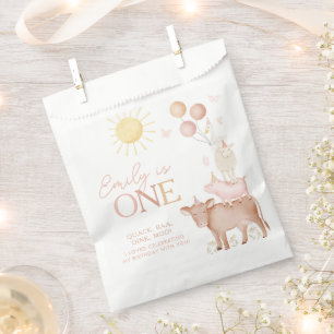 Sacolinha Garotas de Festas de Barnyard de Animais primeiros