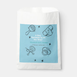 Sacolinha Garoto aspergido É um Chá de fraldas