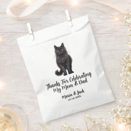 Sacolinha Gato Asiático Preto Casamento de Estimação Cor Com