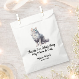 Sacolinha Gato Branco Pet Casamento Cor Completa