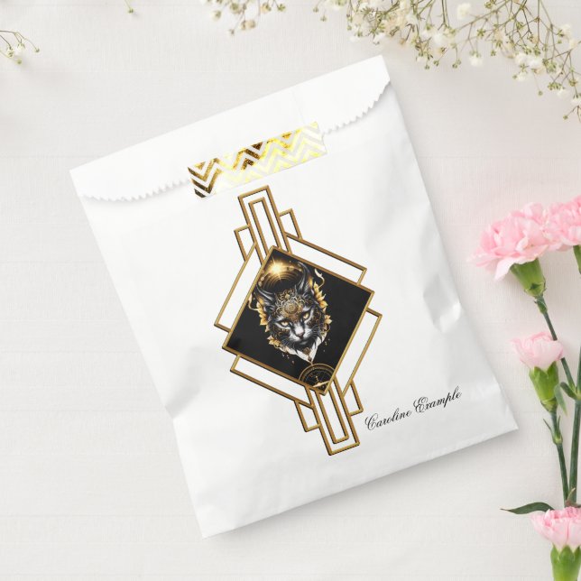 Sacolinha Gato preto de ouro maravilhoso. (Selado)