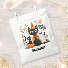 Sacolinha Gato Preto e Fantasma Personalizado