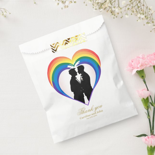 Sacolinha Gay elegante silhuetas. (Selado)