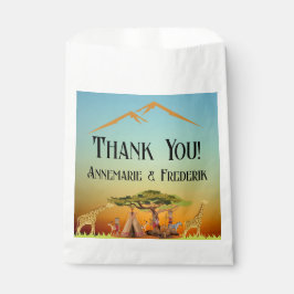 Sacolinha Gênero Revelação de Animais Africanos