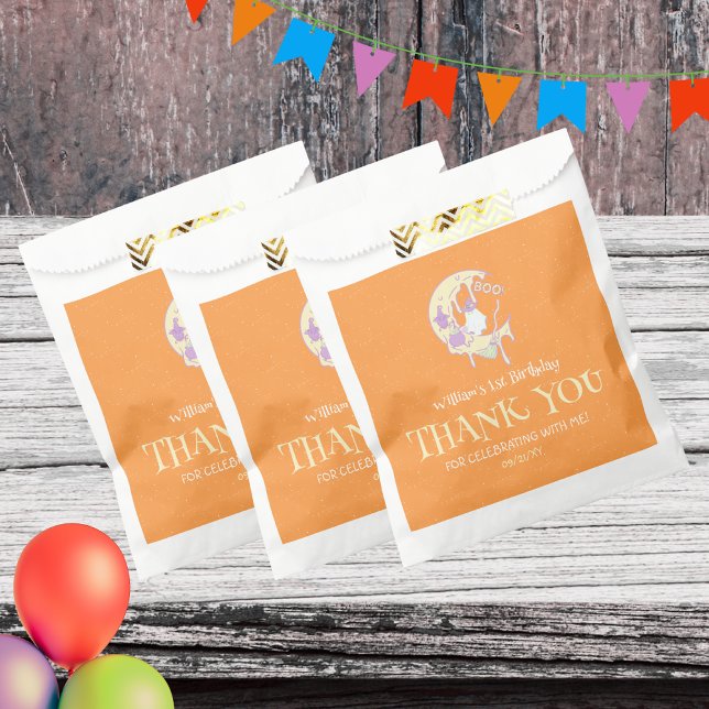 Sacolinha Ghost Moon Spooky One Boy Halloween primeiro anive (Criador carregado)