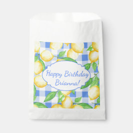 Sacolinha Ginga Branco Azul Limão Personalizado