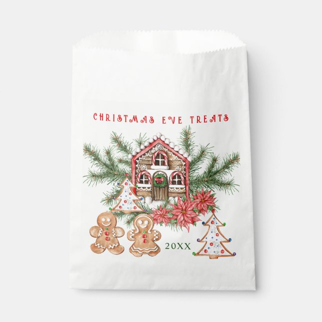 Sacolinha Gingerbird Girl Boy Candy Candy Natal (Frente)