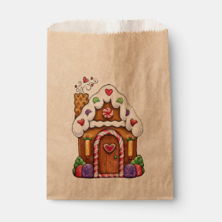 Sacolinha Gingerbird House Cottage Favor Bag