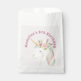 Sacolinha Girls Cute Pink Unicorn Birthday