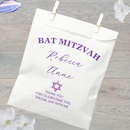 Sacolinha Glam Purple Chic Obrigado Bat Mitzvah