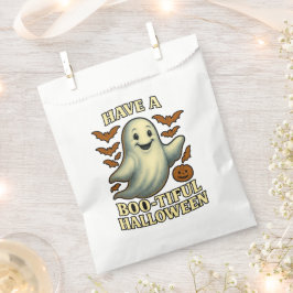 Sacolinha Glittery Ghost "Have a Boo Belo Halloween Party"