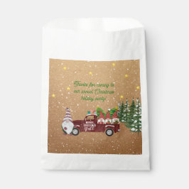 Sacolinha Gnomo Whimsical no Red Truck Festa de Natal