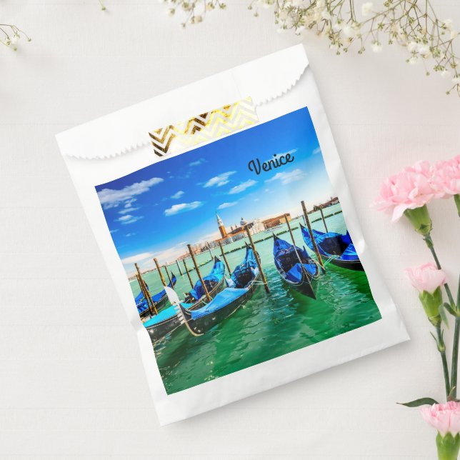 Sacolinha Gôndolas no Grande Canal em Veneza (Selado)