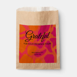 Sacolinha Gradiente de Laranja e Rosa Quente Grato