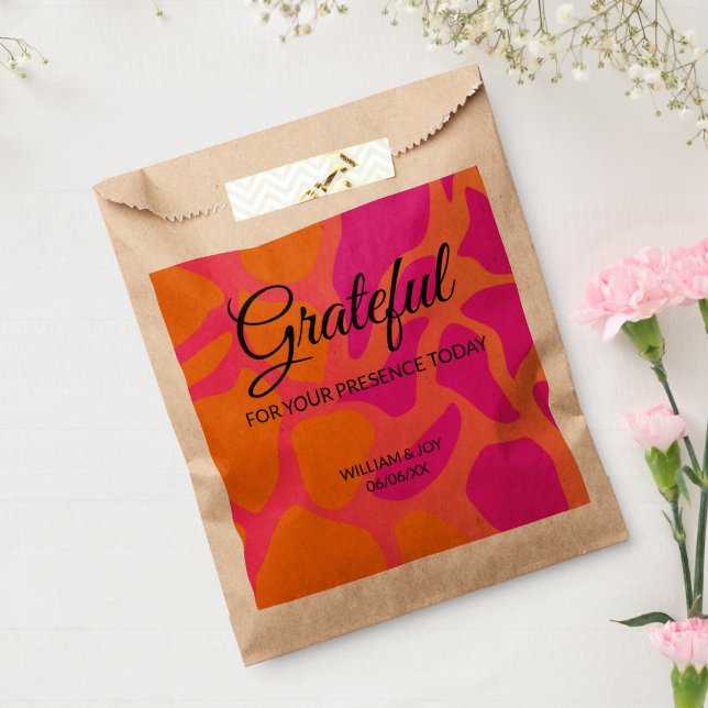 Sacolinha Gradiente de Laranja e Rosa Vibrante Grato (Selado)