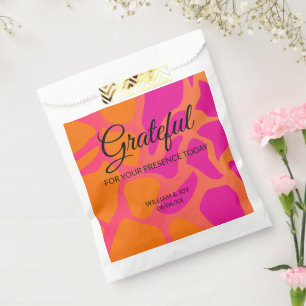 Sacolinha Gradiente Laranja e Rosa Quente Grato