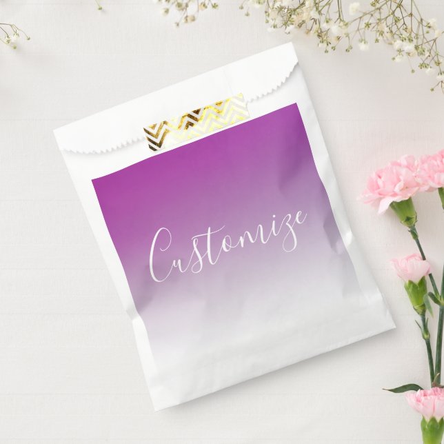 Sacolinha Gradiente Simples Moderno Mínimo de Ombre Roxo (Selado)