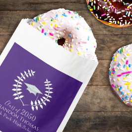 Sacolinha Graduação Caixa Escolar Moderna Clássica Roxa