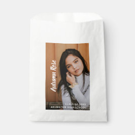 Sacolinha Graduação de Foto de Script Moderno Simples