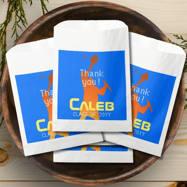 Sacolinha Graduação Técnica Moderna Azul Negrito (Criador carregado)