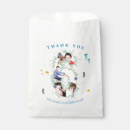 Sacolinha Grande 6 Foto Colagem Aniversário Sob O Mar