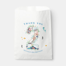 Sacolinha Grande segundo Foto Colagem Aniversário Sob O Mar