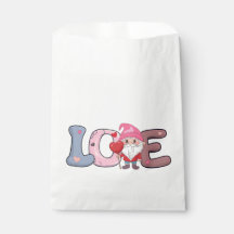 Grandes bolsas de papel para presentes de amor