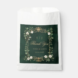 Sacolinha Green Gold Art Nouveau Enchanted Wedding