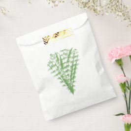 Sacolinha Green plant in the shape of a bouquet.