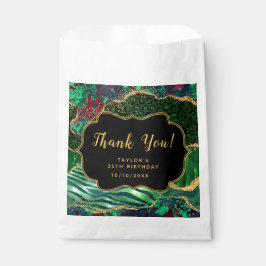 Sacolinha Green Safari Agate Aniversário Obrigado