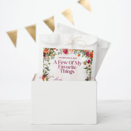 Sacolinha Greve rosa e festa floral de Galentine