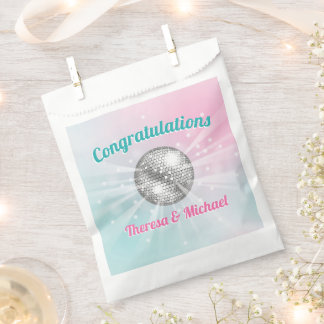 Sacolinha Groovy do Chá de fraldas de Bola Disco