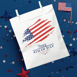 Sacolinha Grunge American Flag Happy 4 de julho de ID1104