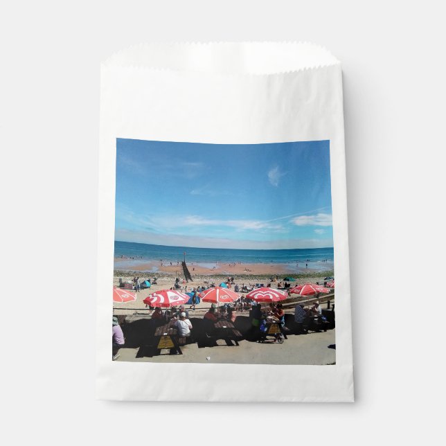 Sacolinha Guarda-chuvas na praia de Bridlington (Frente)