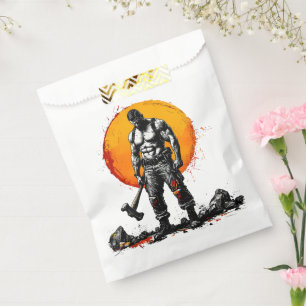 Sacolinha guerreiro barbárie fantasia medieval força do humm