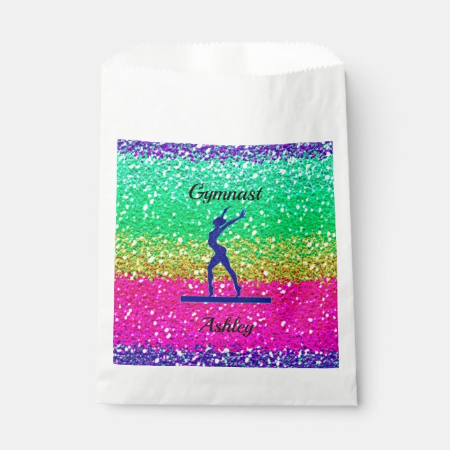 Sacolinha Gymnastics Beam Sparkle (Frente)