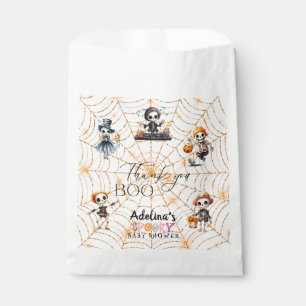 Sacolinha Halloween Boo Spooky Skeletons Chá de fraldas